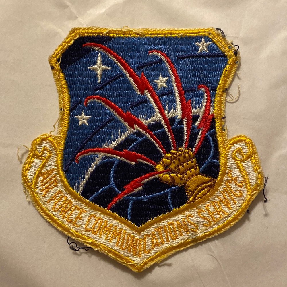 Vintage Air Force military communication service jacket patch